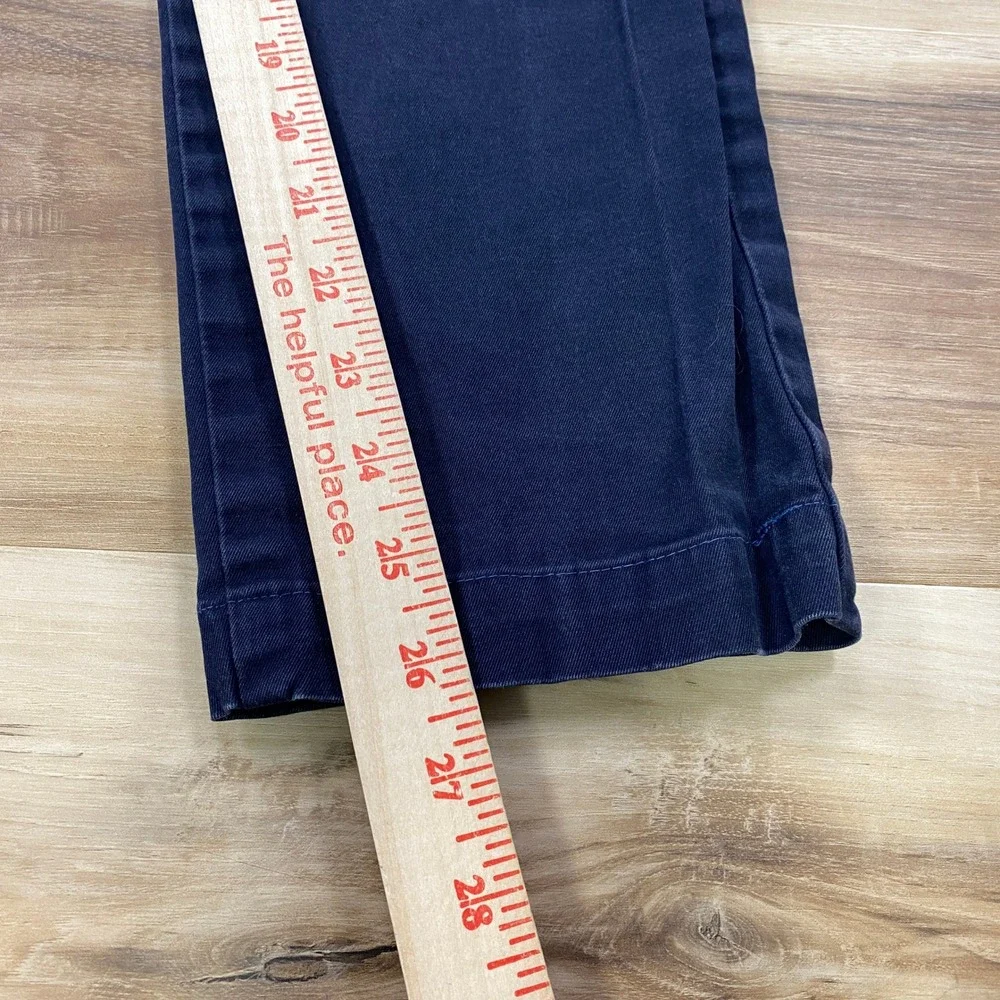 Banana Republic Chino Mens 32x27 Cotton Fulton Skinny Fit Navy Blue Classic